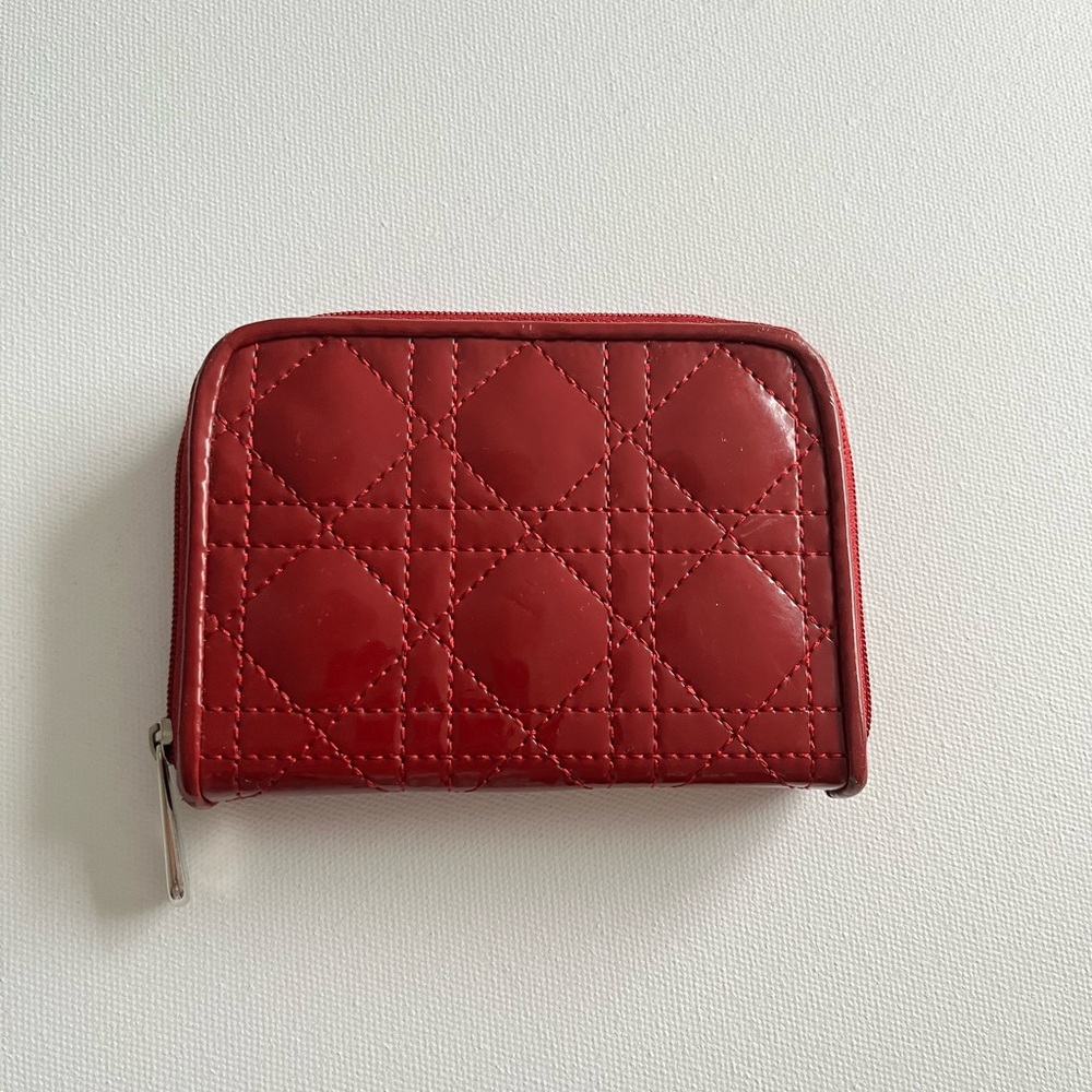 Dior Red parfums Quilted Women's makeup brush case